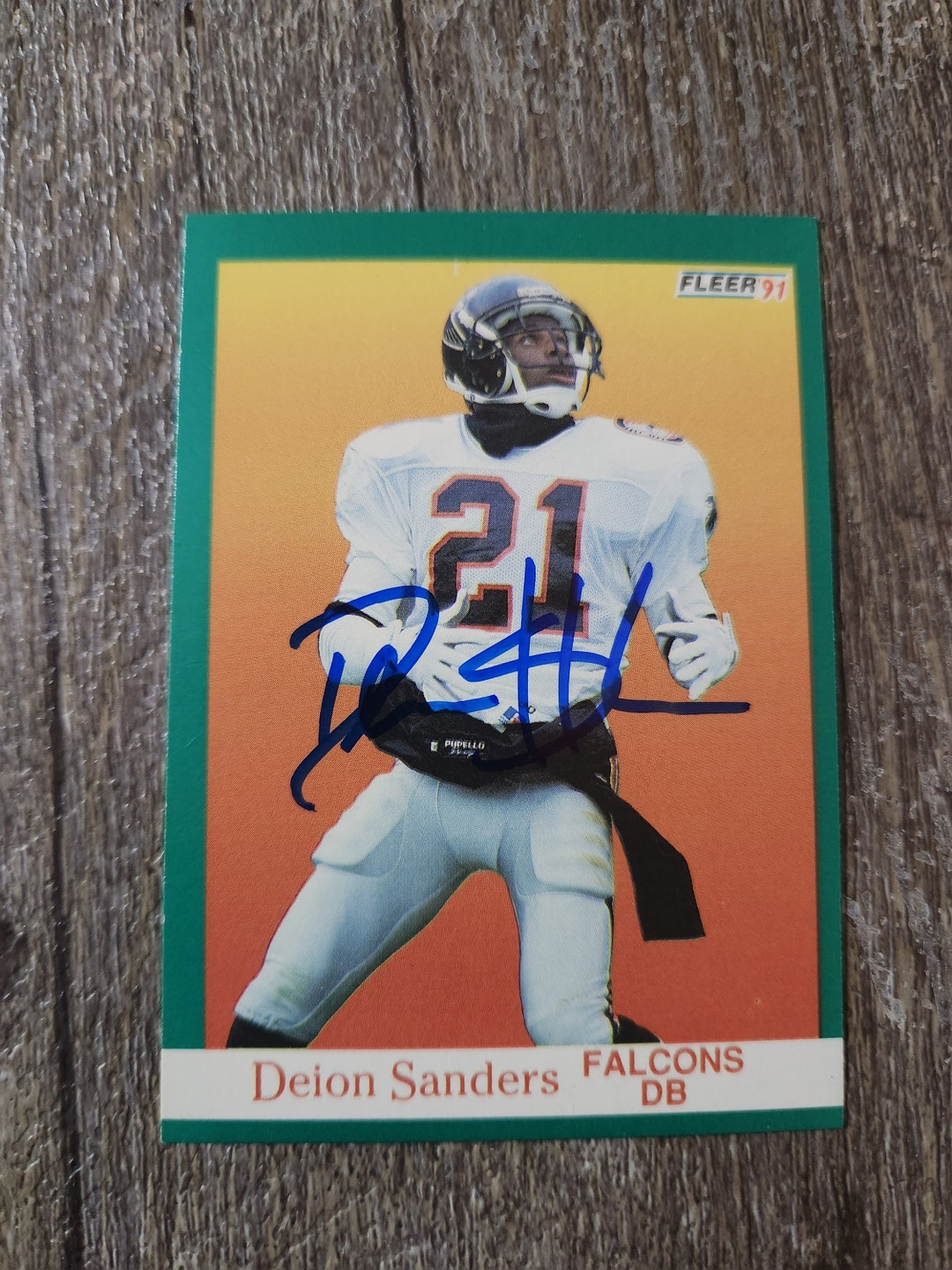 Deion SANDERS Auto Etsy