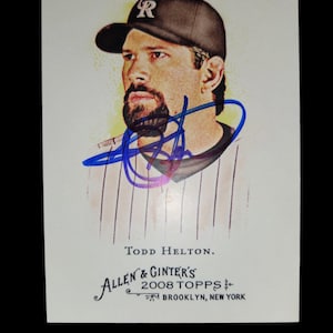 Todd hilton handsignierte Karte hof