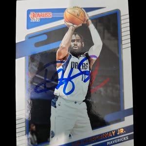 Gesigneerde kaart van Tim Hardaway