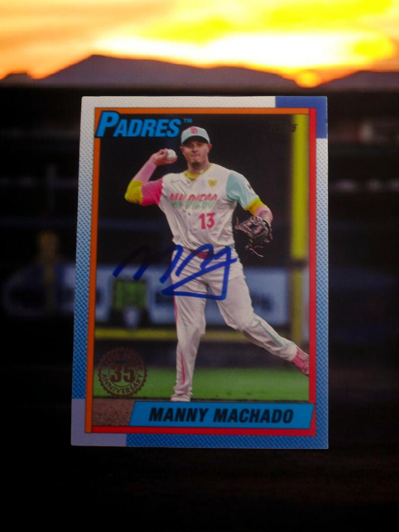 Manny Machado Autographed Card - Etsy