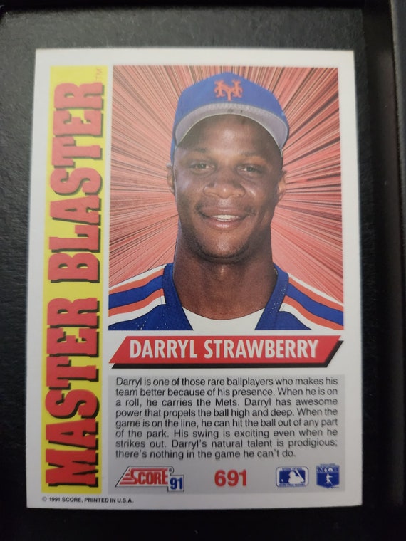 Darryl Strawberry Master Blaster Autographed Card - Etsy