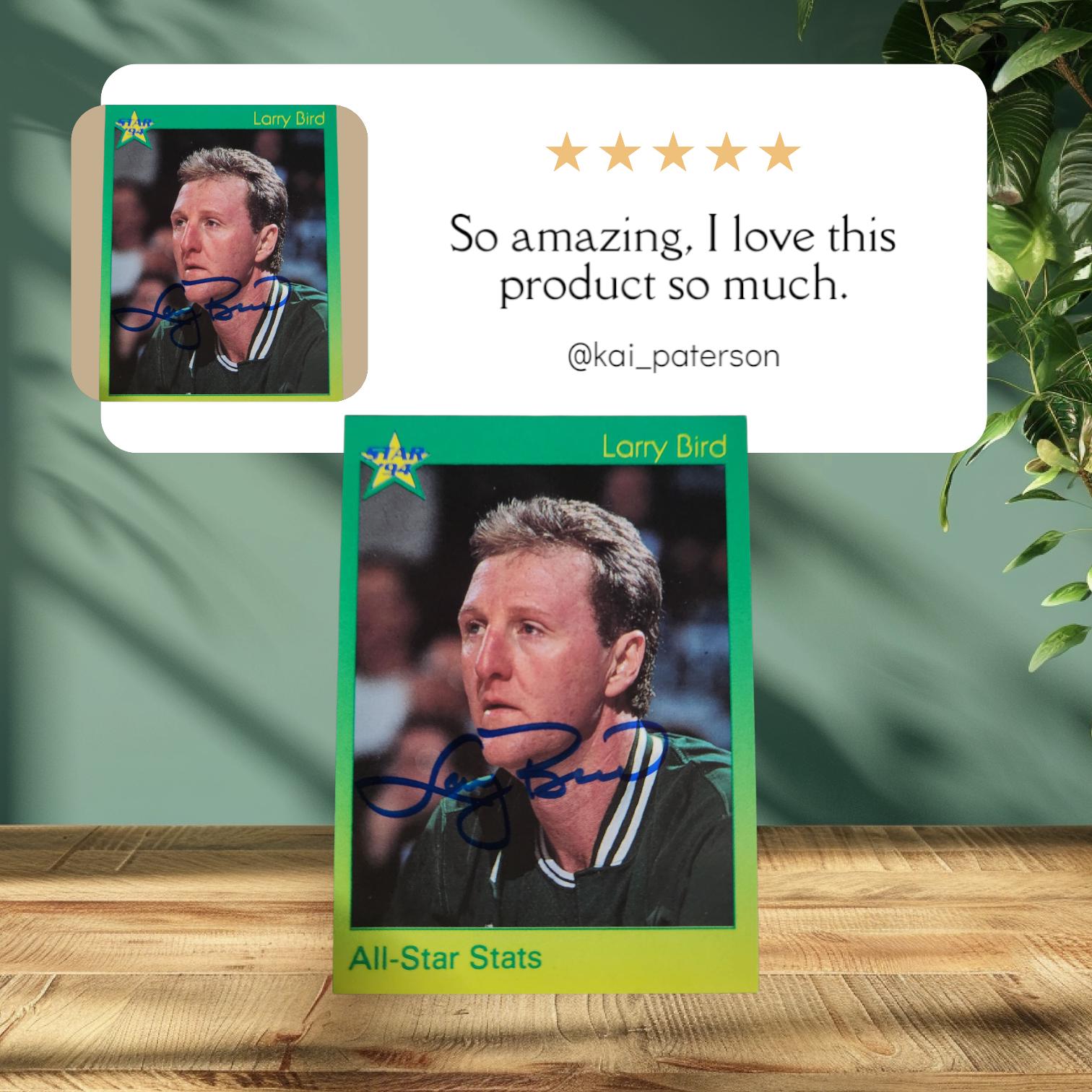 ラリー・バード　オートグラフカード Larry bird autographed card - Etsy 日本