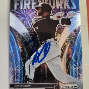 Luis robert Carta autografata bella