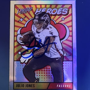 Tarjeta autografiada de Julio Jones