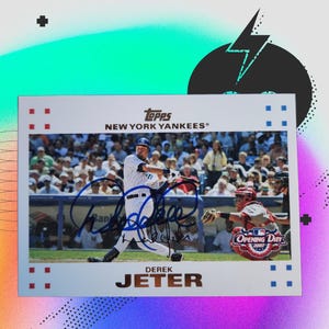 Derek Jeter auto card