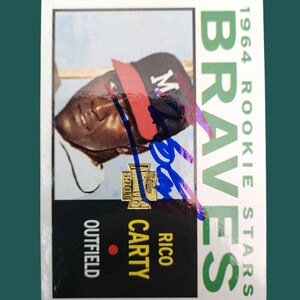 Rico carty autographed  card