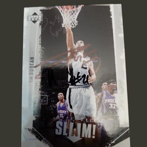 Tim Duncan signierte Karte