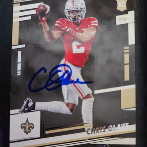 Chris Oliver rc nfl signierte Karte