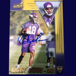 Randy moss rookie autographed  card