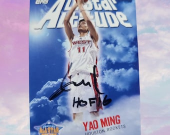 Yao ming signierte Karte