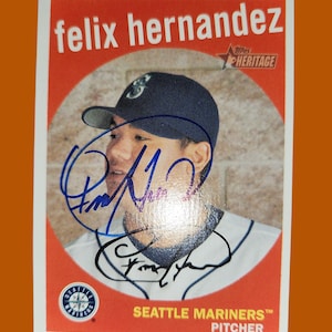 Felix Hernandez . autographed card