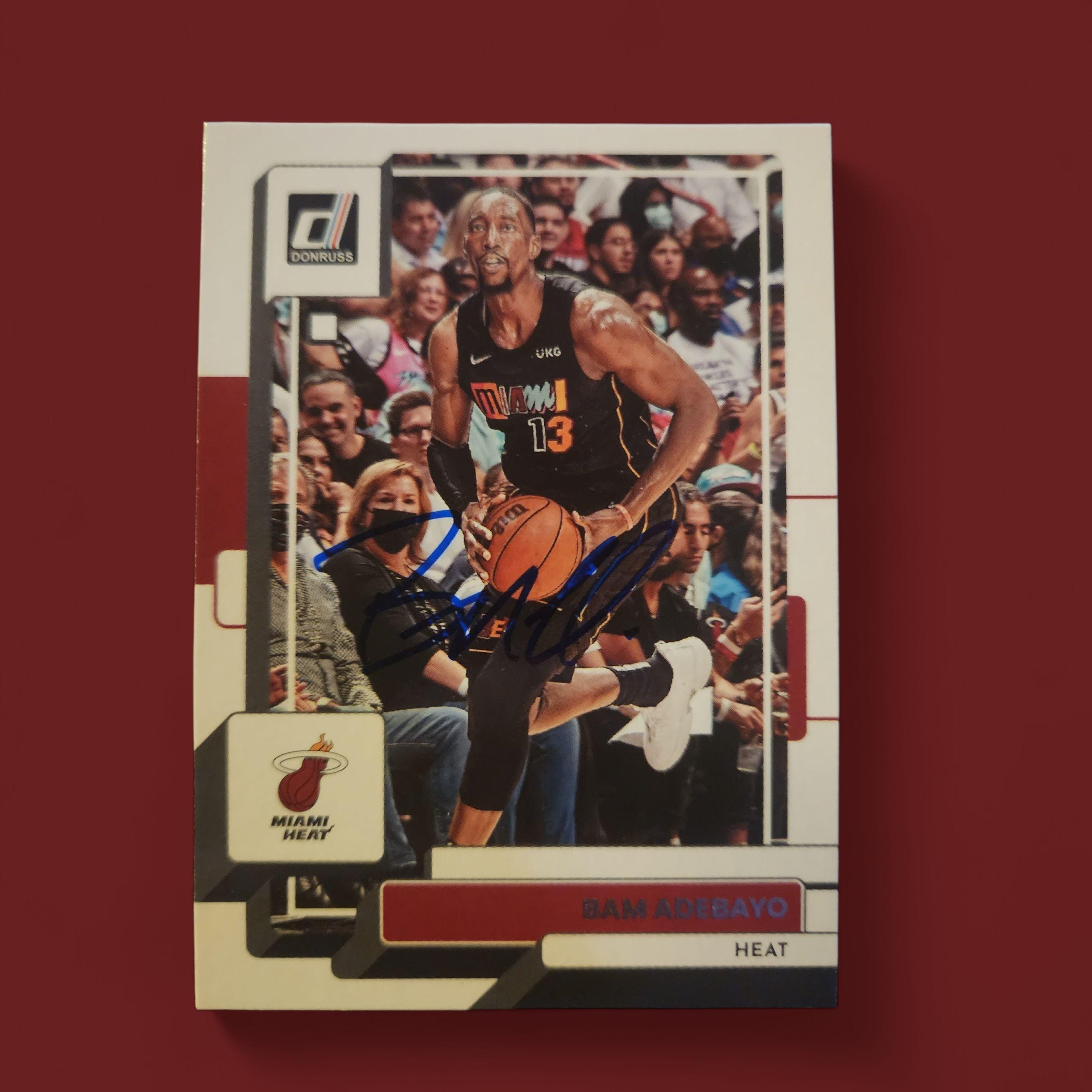 Bam Adebayo Rookie Autographed Card - Memorabilia - Etsy