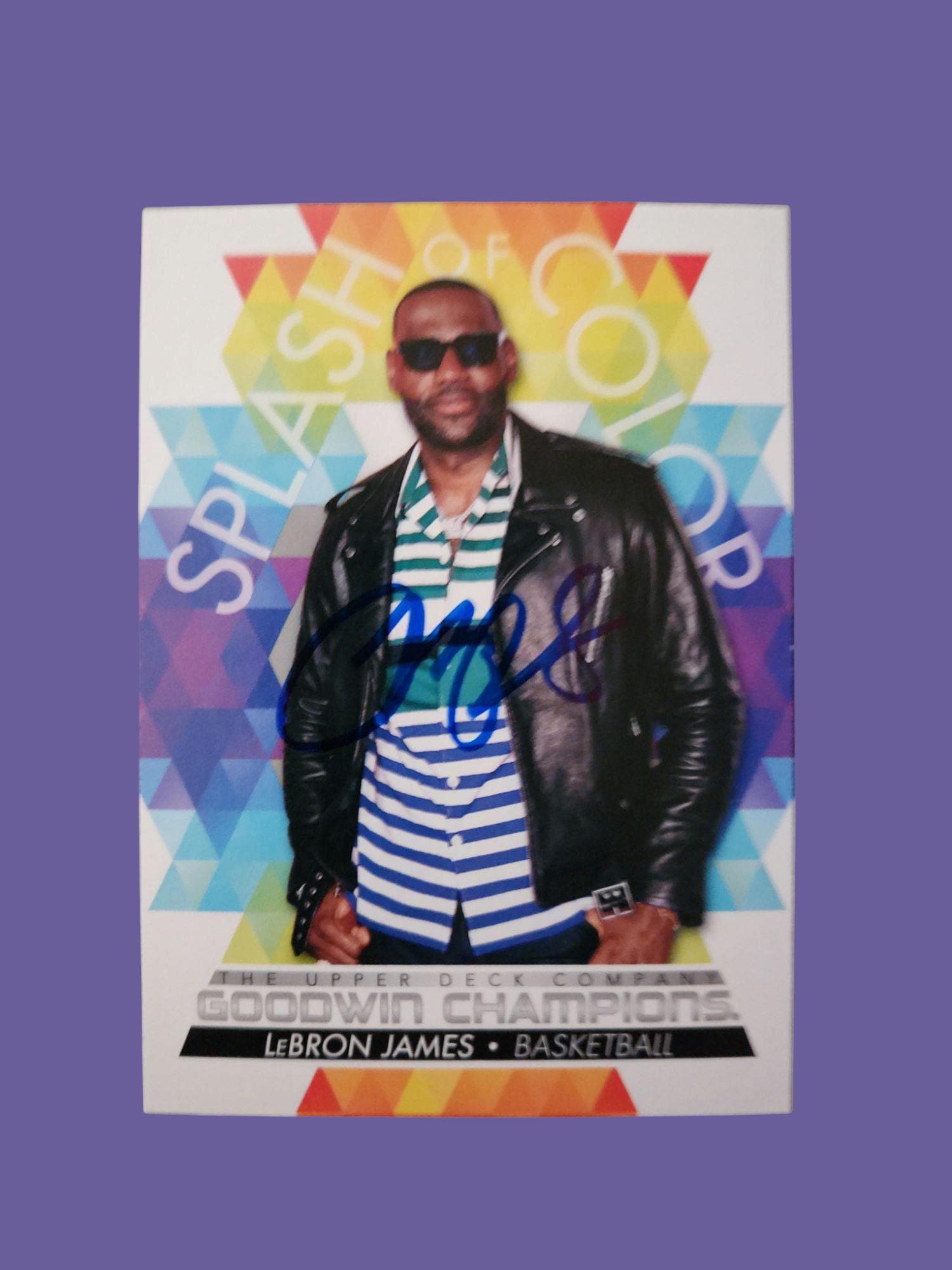 autographed lebron james card