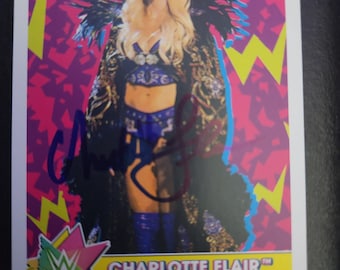 Wwf Charlotte  flair autographed card