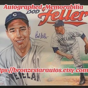 Bob feller 8x10 autographed coa