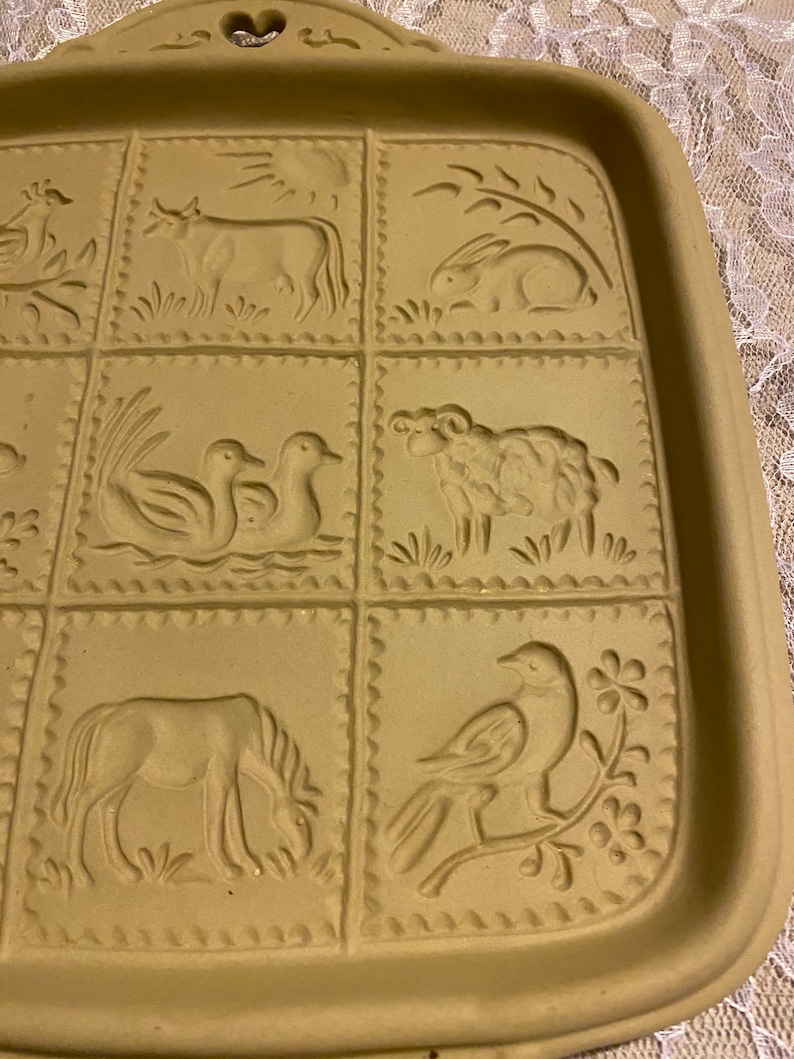 Vintage 1992 Ceramic Shortbread Pan Etsy