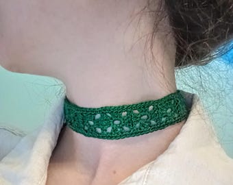 Crochet Pattern - No Sew Granny Square Choker PDF Download
