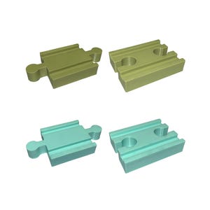 Brio-Kompatible Zugschienenadapter - Stecker-zu-Stecker und Weiblich-zu-Weiblich-Anschlüsse | Eisenbahn Zubehör aus Holz
