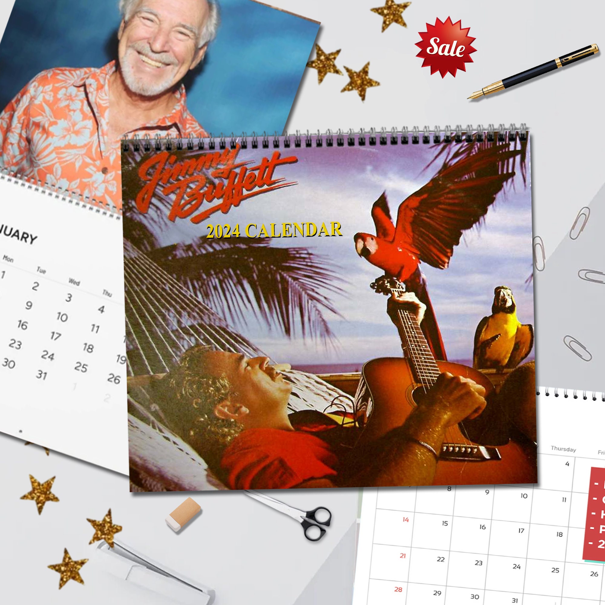 Jimmy Buffett 2025 Wall Calendar, Parrothead Margaritaville Country