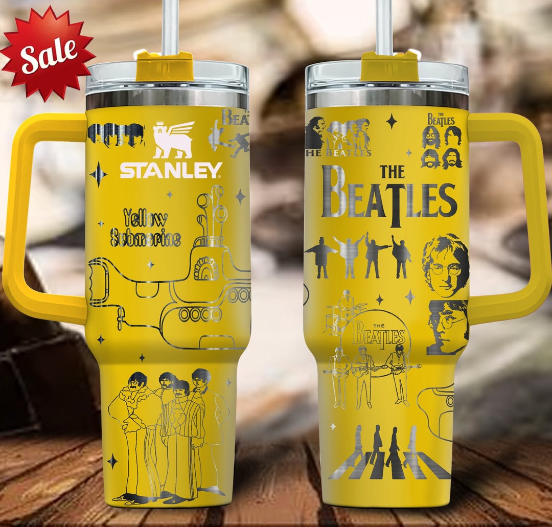 Die Beatles gravierten Becher, die Beatles StanleyBecher, die Beatles