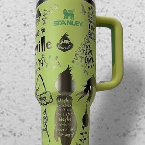 The Grinch With Merry Grinchmas 40oz H20 Stanley Topper