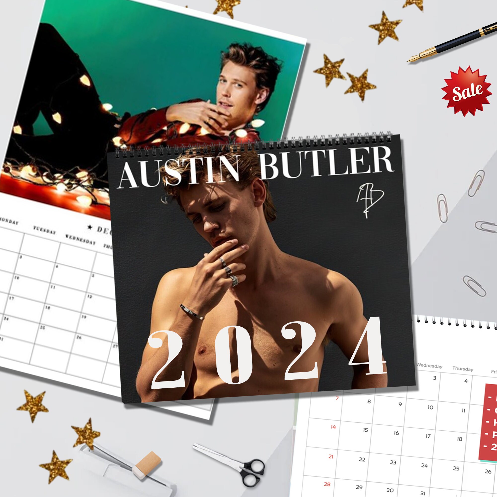 Austin Butler Wall Calendar 2024, Austin Butler 2024 Calendar sold by Smooth Stampede SKU