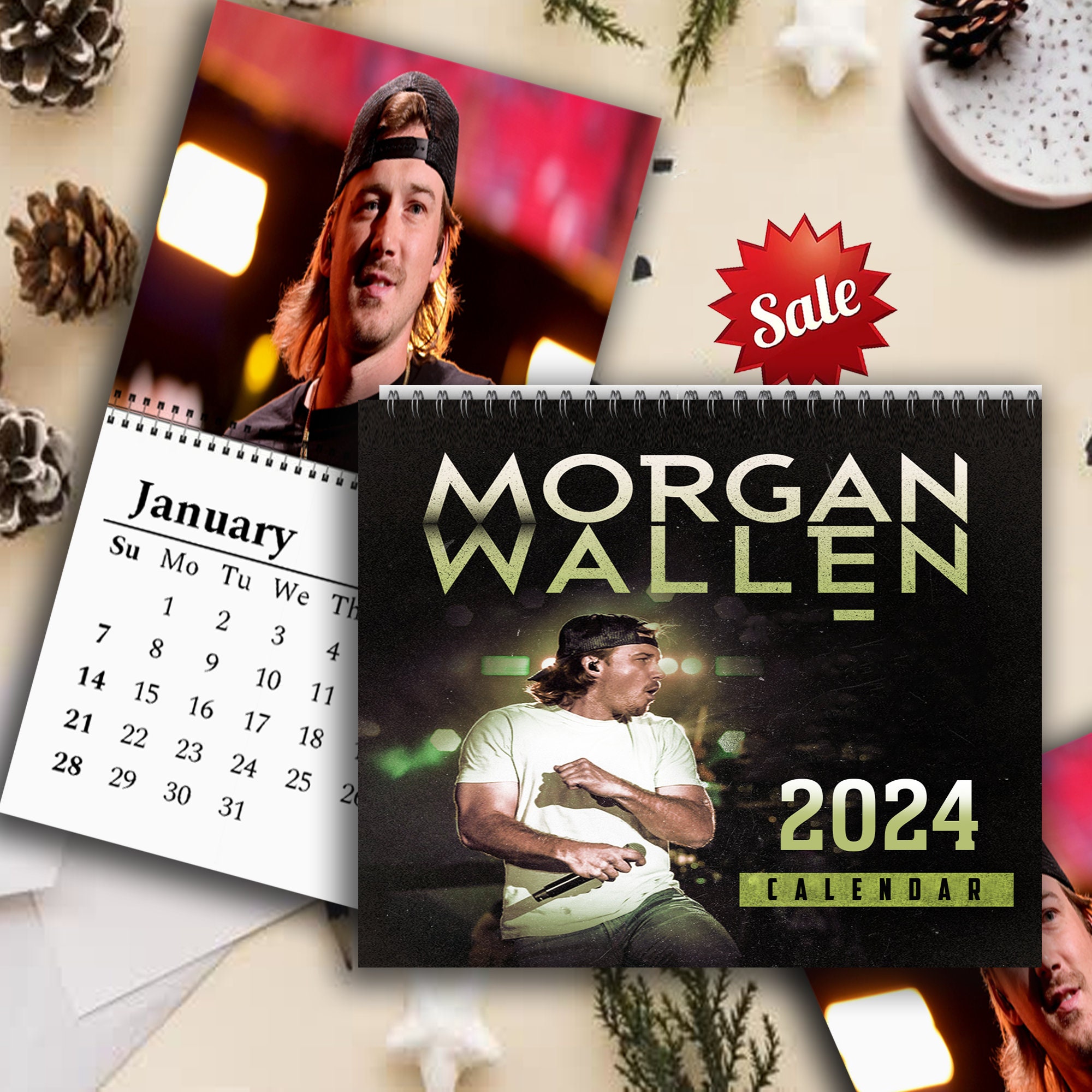 Wallen Western Wall Calendar 2024, Wallen Western 2024 Celebrity