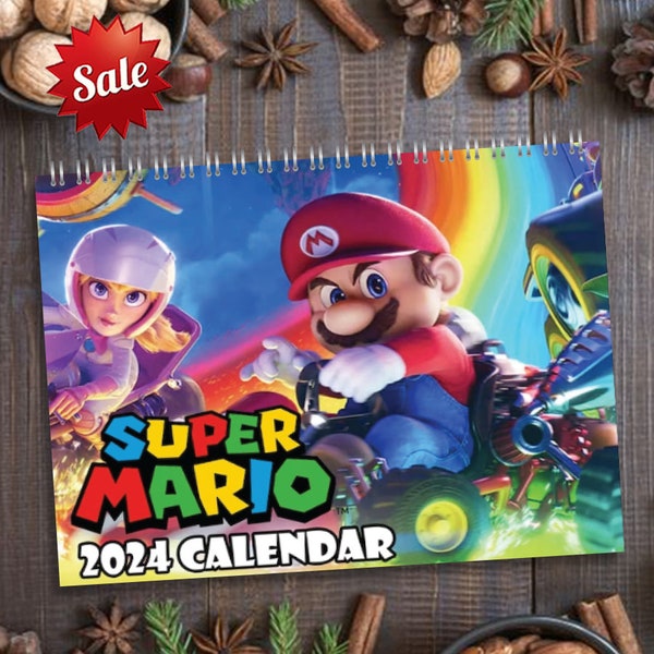Super Mario 2025 Calendar Etsy Singapore