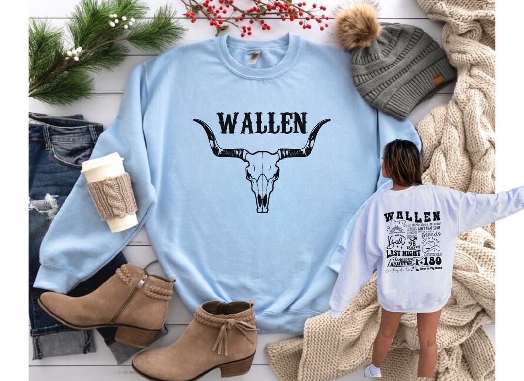 Wallen Sweatshirt Hoodie Crewneck Wallen 2023 Tour Etsy