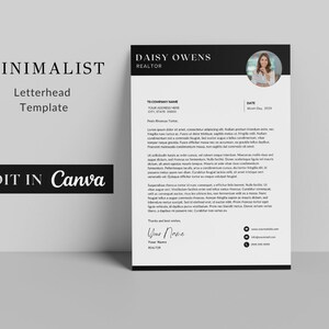 Plantillas de membrete profesional de Canva para bienes raíces de lujo