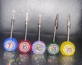 Bingo Ball Pull Tab Clip