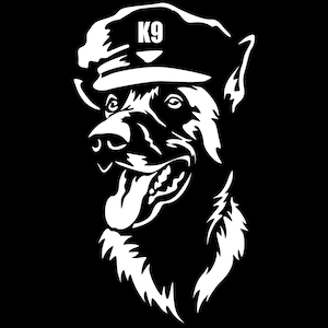 Adesivo per cane da pastore belga MALINOIS - Adesivo per cane di razza - Adesivo per auto - Testa di Malinois - Adesivo n. 5955