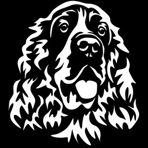ENGLISH SPRINGER SPANIEL sticker - purebred dog sticker - car sticker - sticker Springer Spaniel head #5383