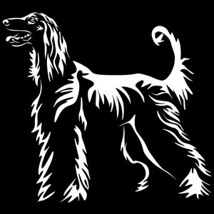 AFGHAN Afghan Hound Sticker - Purebred Dog Sticker - Car Sticker - sticker - Afghan Hound #BE4235