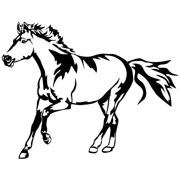 PFERD Oldenburger - sticker - car sticker horse suitable for light backgrounds - sticker #9258