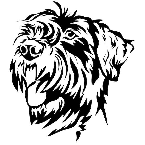 RIESENSCHNAUZER Schnauzer - Aufkleber - Autoaufkleber - Riesenschnauzer Kopf - sticker #3432