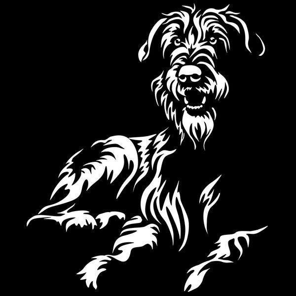 IRISH WOLFHOUND Irischer Wolfhund Aufkleber - Autoaufkleber - sticker #5675