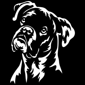 BOXER sticker - purebred dog sticker - car sticker - sticker German Boxer head #5393