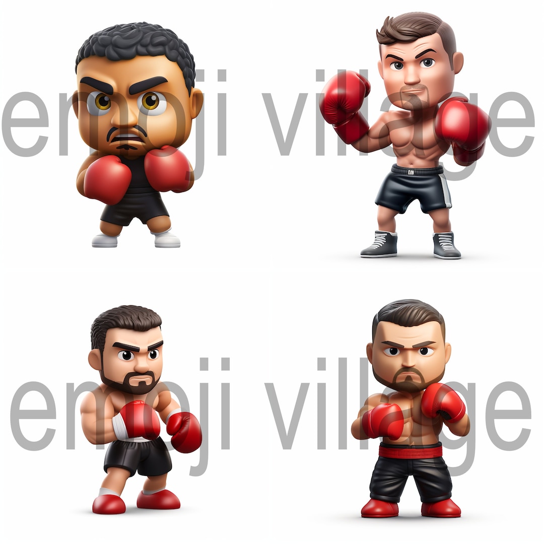 Boxing Emoji Bundle 4 PSD and 4 PNG Files Digital Download Etsy