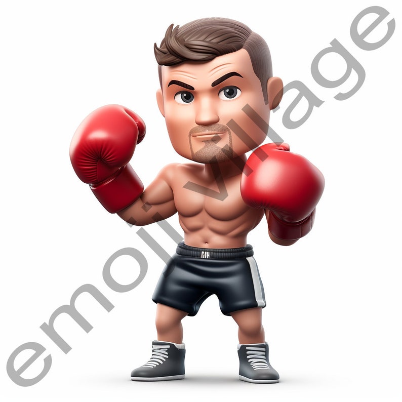Boxing Emoji Bundle 4 PSD and 4 PNG Files Digital Download Etsy