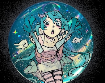 Miku Angel Large Button!