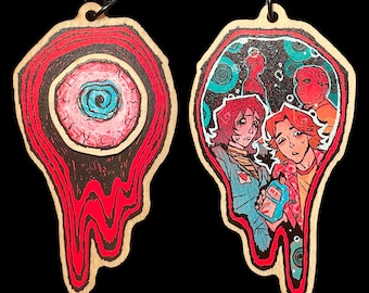 MOUTHWASHING Keychains + Stickers, Anya, Curly, Daisuke, Swansea