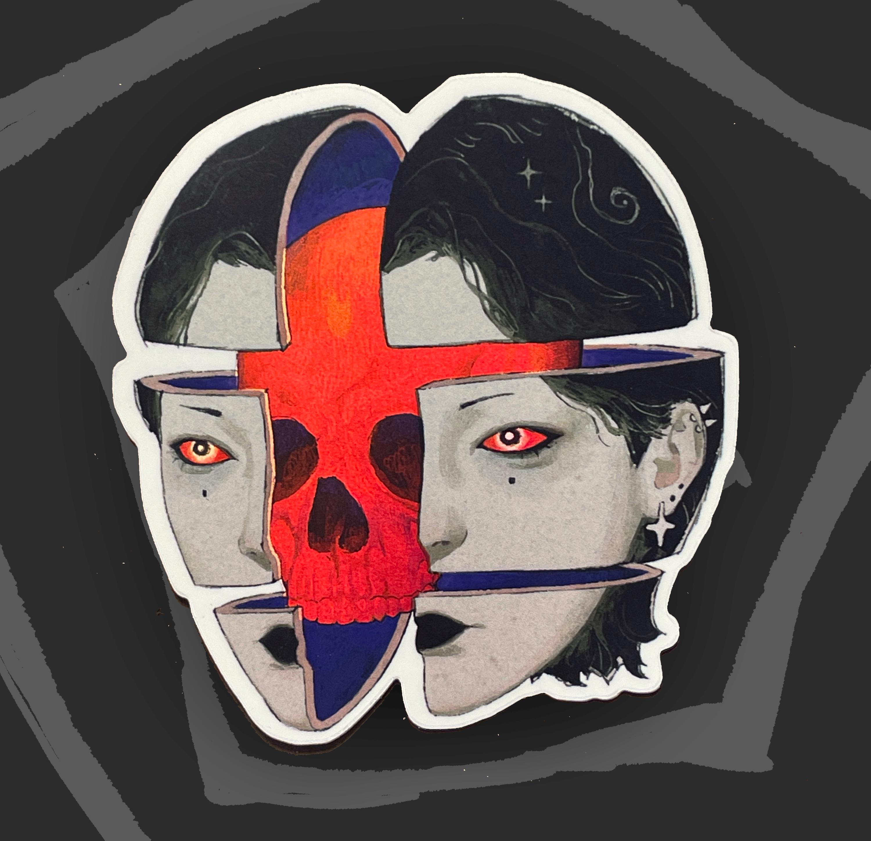 Collab - Matte Sticker - Etsy