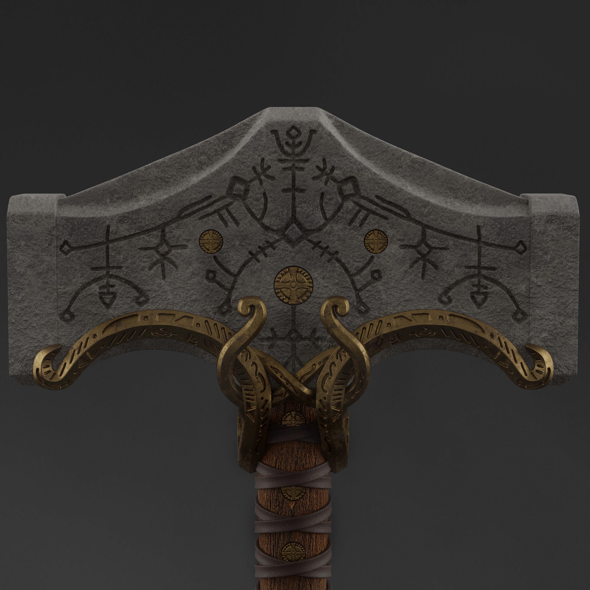 God of War Thor's Hammer Digital 3MF 3D File for Cosplay -  Israel