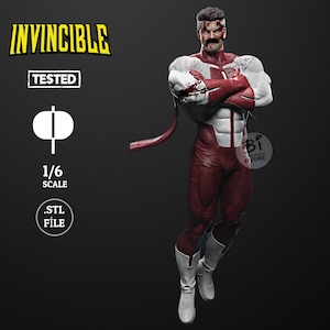 OMNI - MAN | Invincible , 3D Printed Figure STL File (Digital) Movie Characters - 3D Model ( +With a Bust Gift)