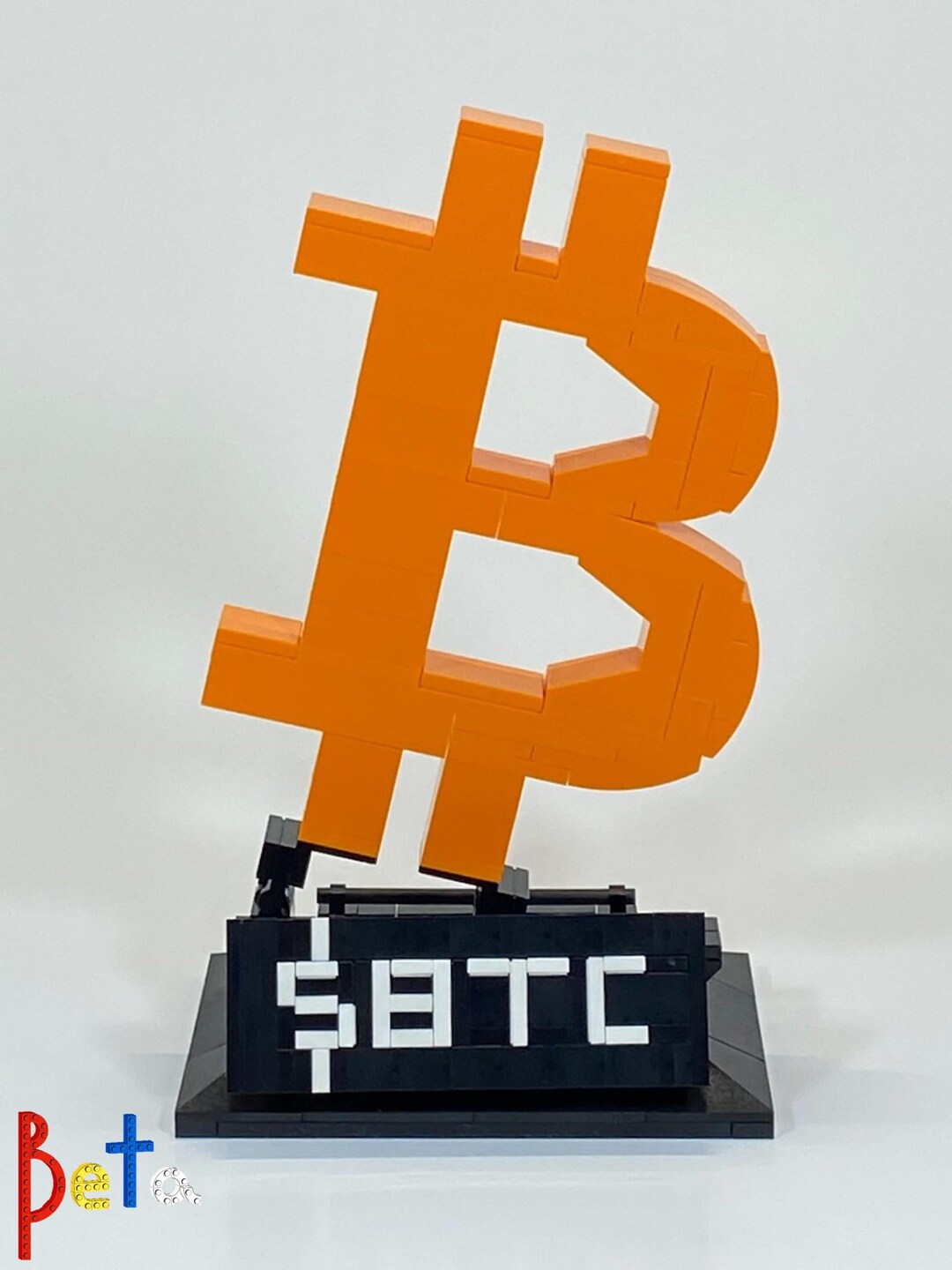 Bitcoin Sculpture (small - Orange) | Brick Built - Etsy