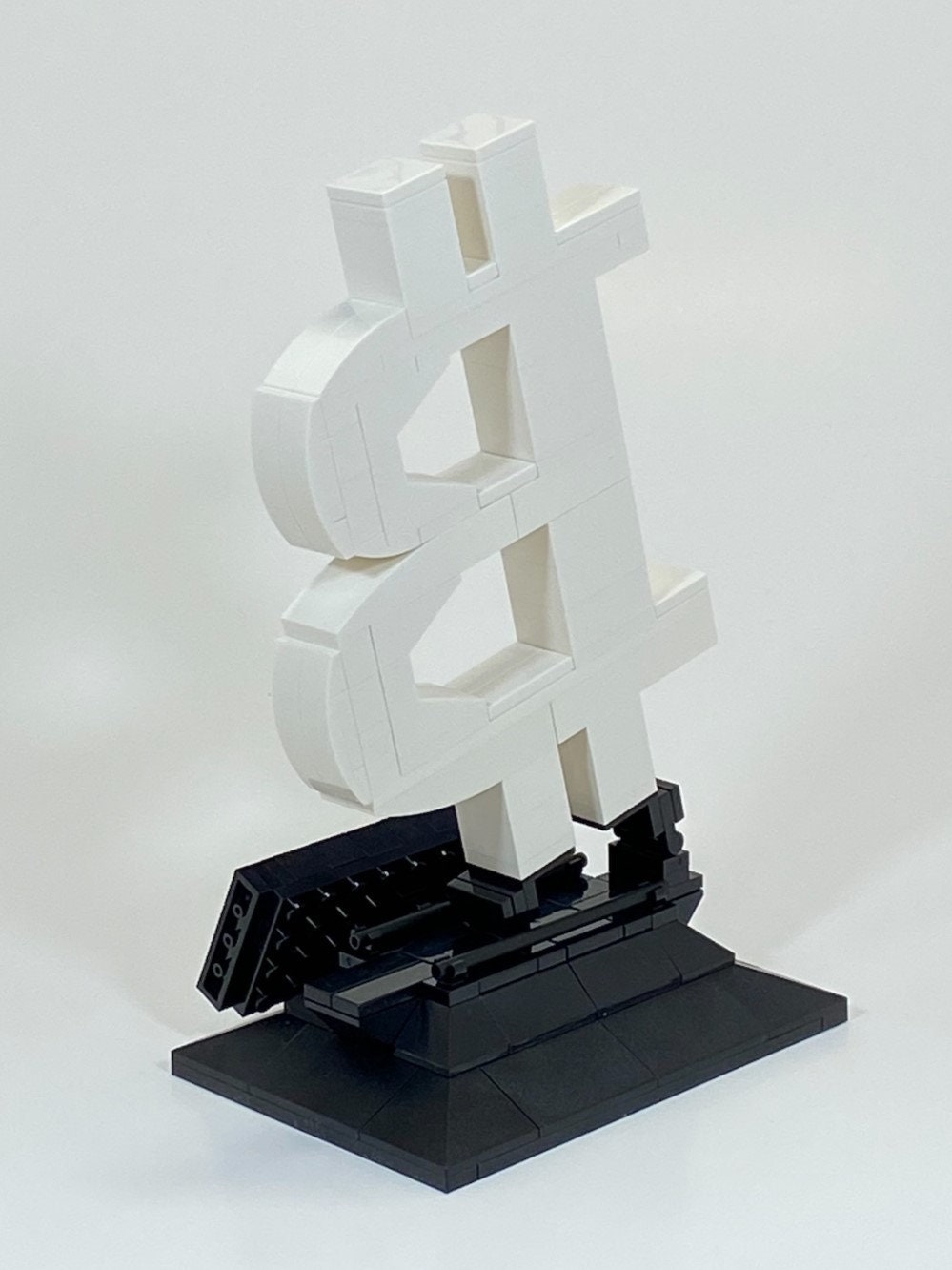 Bitcoin Sculpture (small - White) | Brick Built - Etsy