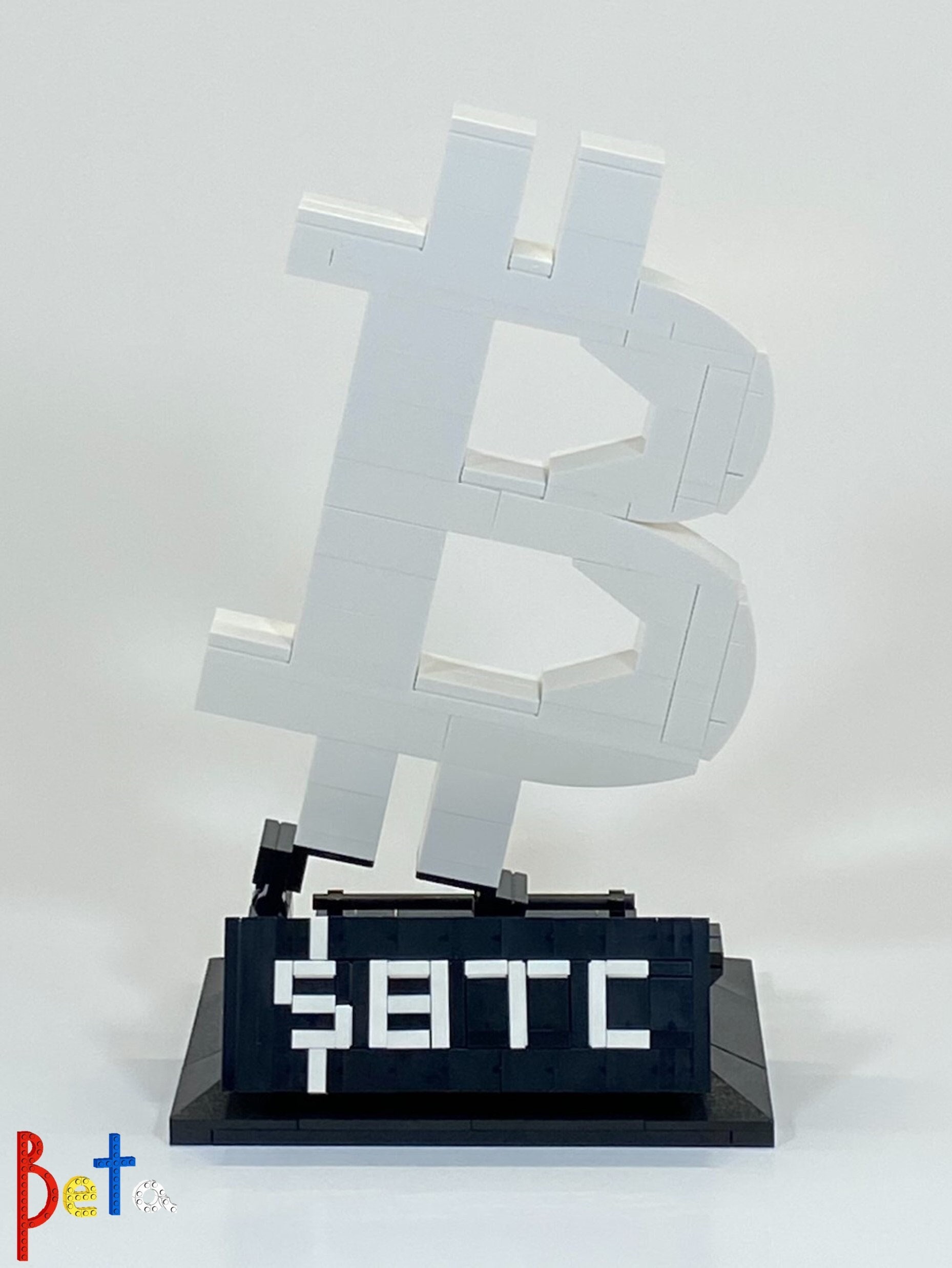 Bitcoin Sculpture (small - White) | Brick Built - Etsy