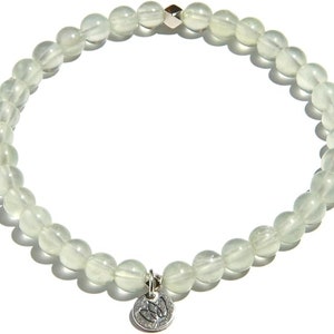 Prehnite Crystal - Small stackable bracelet 5mm