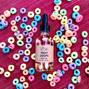 Fruit Loops Body Oil, Massage Oil, Moisturizing Oil, Gift Idea, Scented Body Oil, Luxury Body Oil, Hydrating Oil, Body Oil for Her